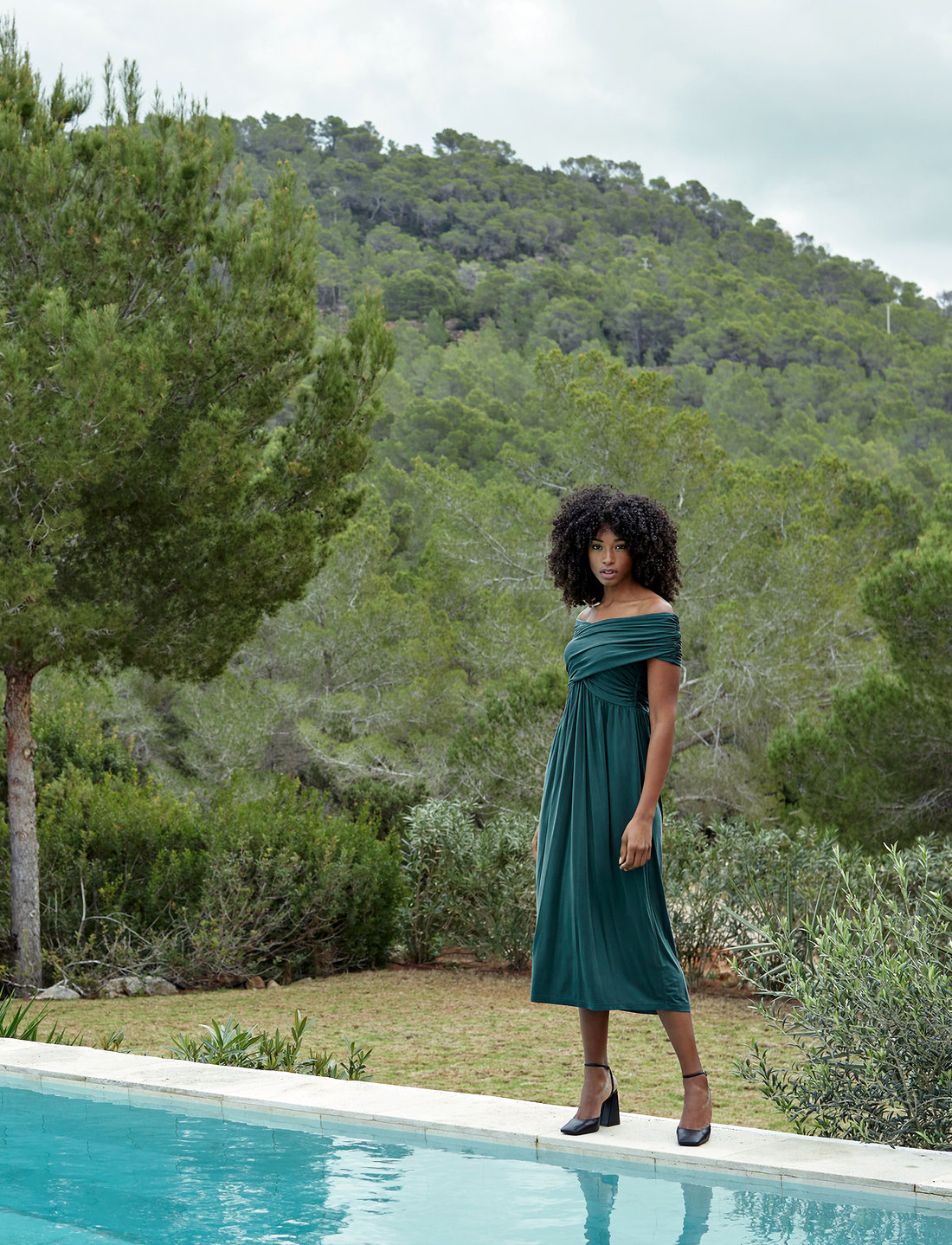 Dark teal cocktail dress best sale