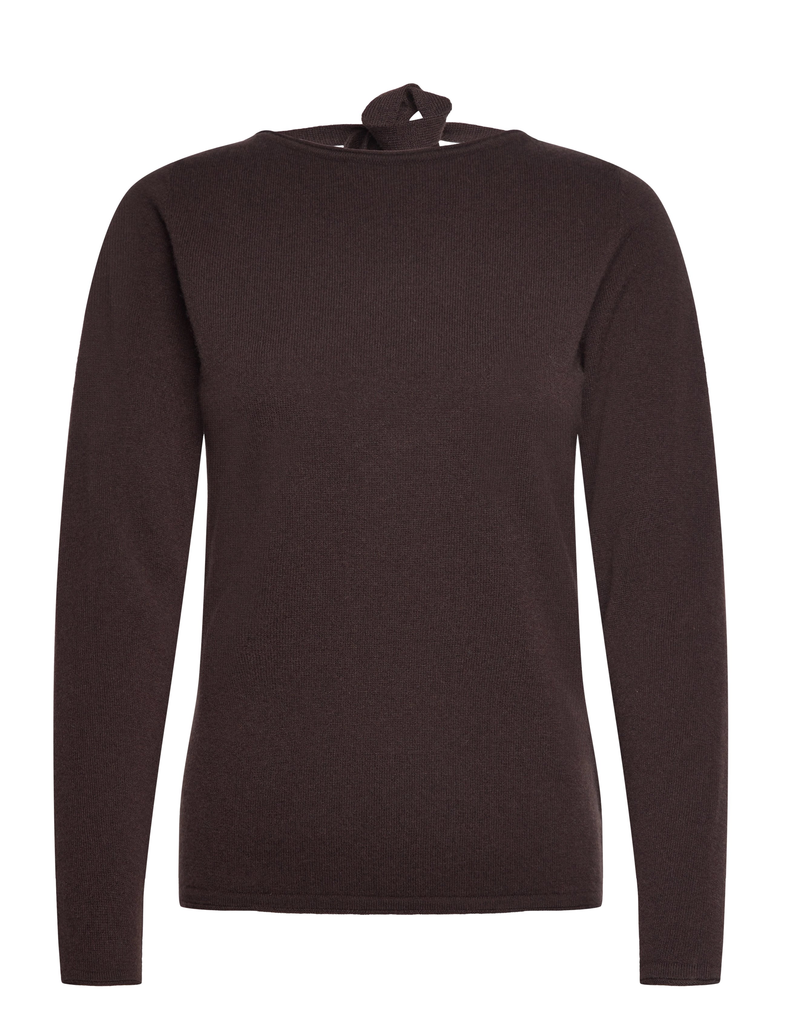 Wool & cashmere pullover - BLACK BROWN