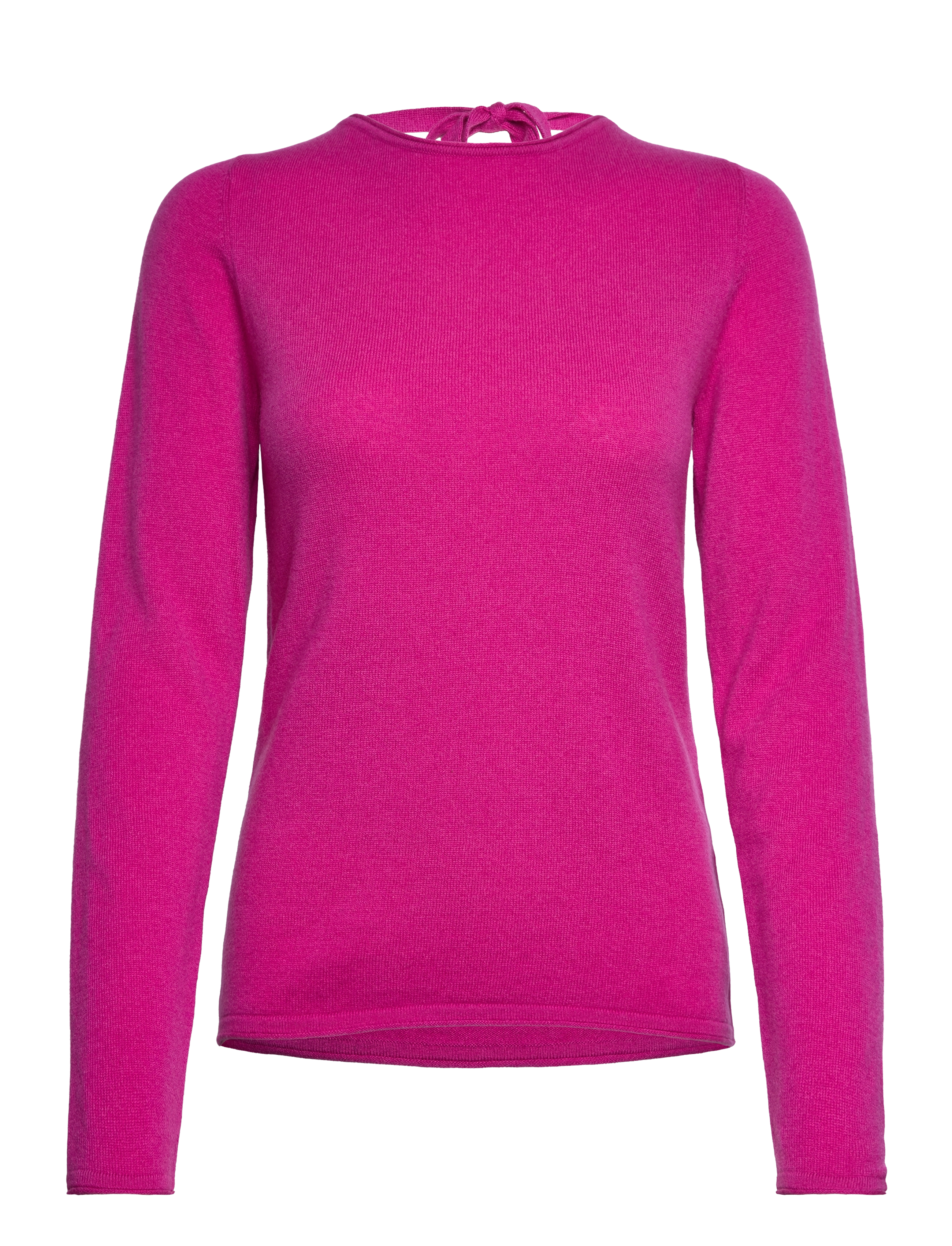 Wool & cashmere pullover - DEEP FUCHSIA
