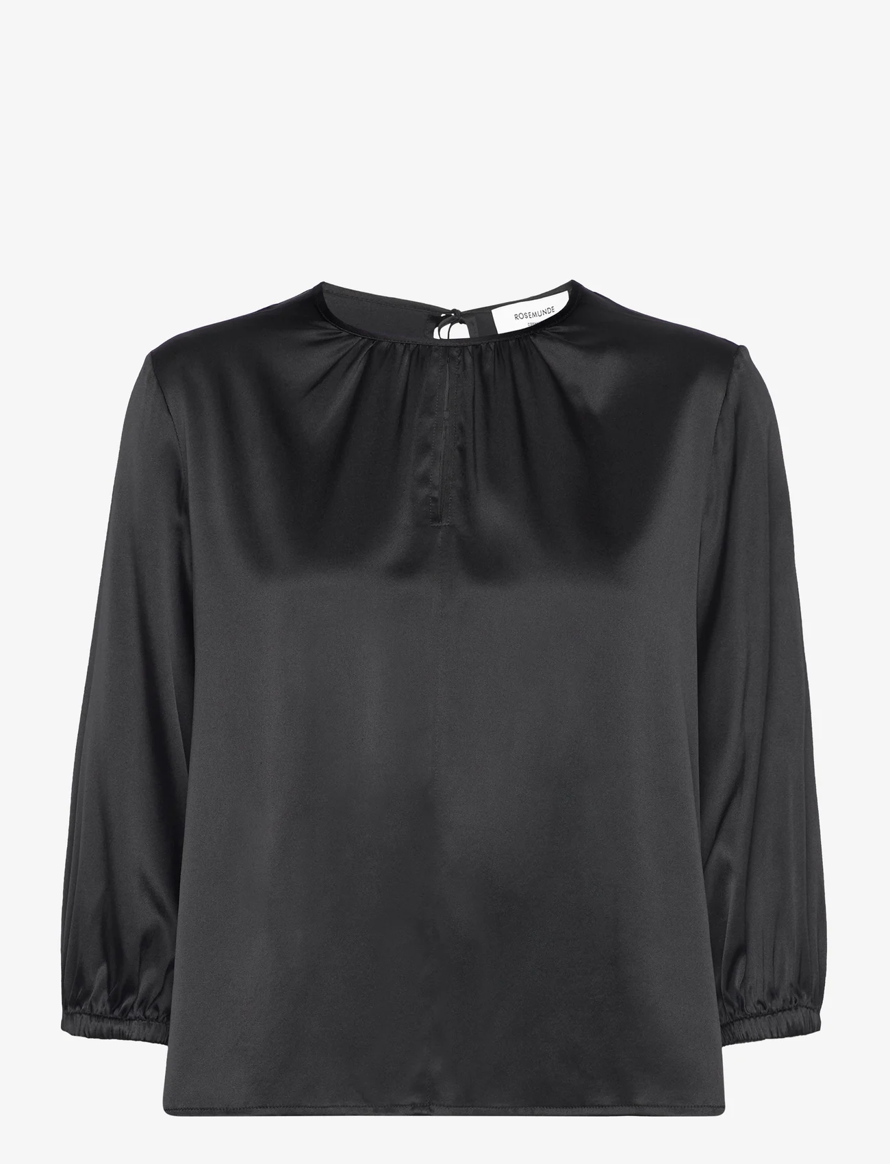 Rosemunde - Silk blouse - blouses met lange mouwen - black - 0