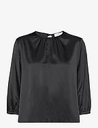 Silk blouse - BLACK