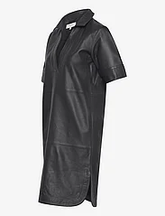 Rosemunde - Leather dress - t-paitamekot - black - 2
