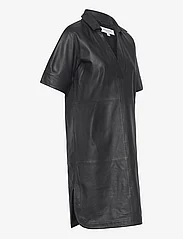 Rosemunde - Leather dress - t-paitamekot - black - 3