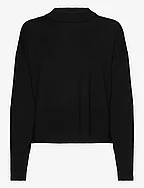 Merino wool pullover - BLACK