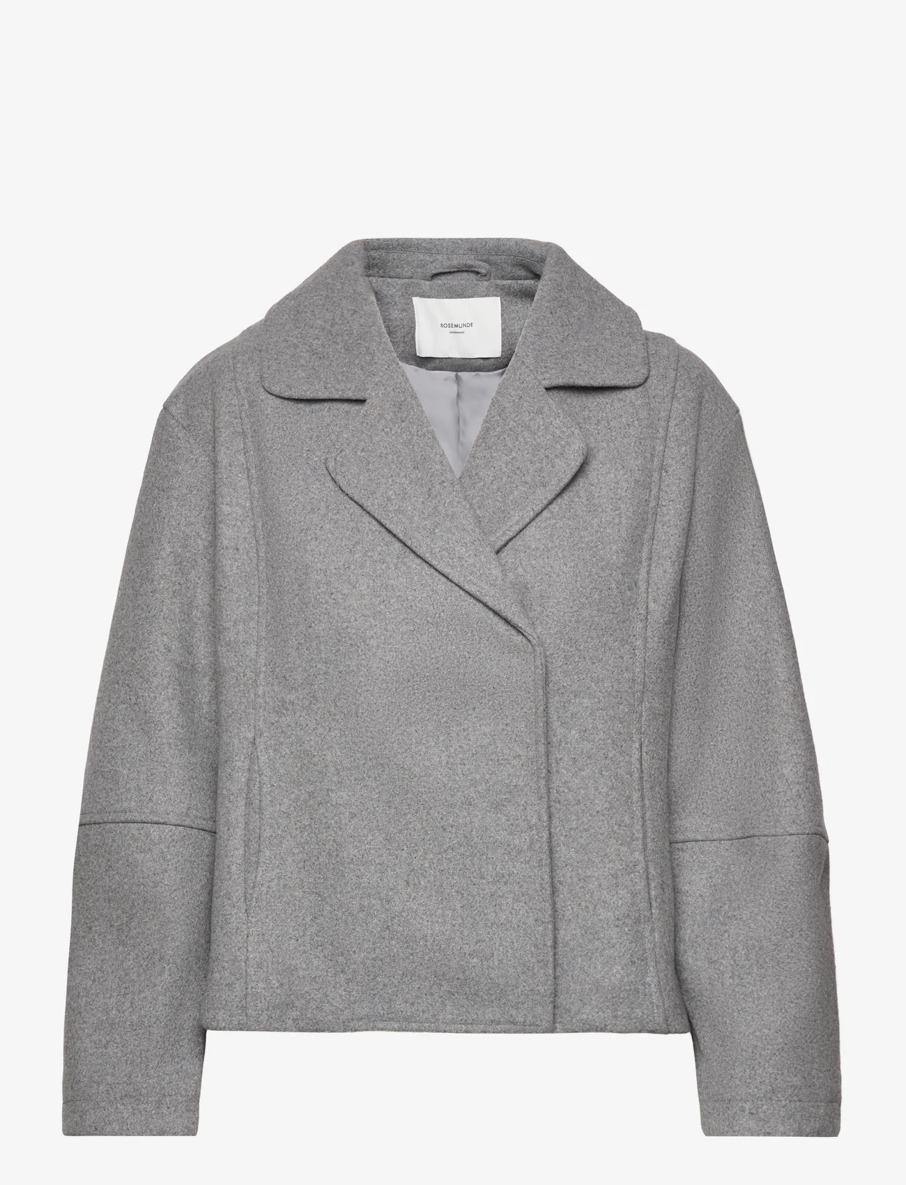Rosemunde - Wool jacket - vinterjakker - light grey melange - 0