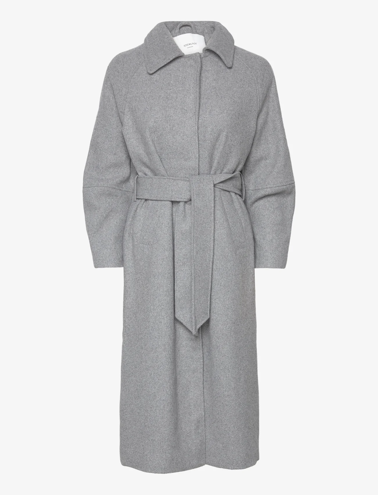 Rosemunde - Wool coat - vinterfrakker - light grey melange - 0
