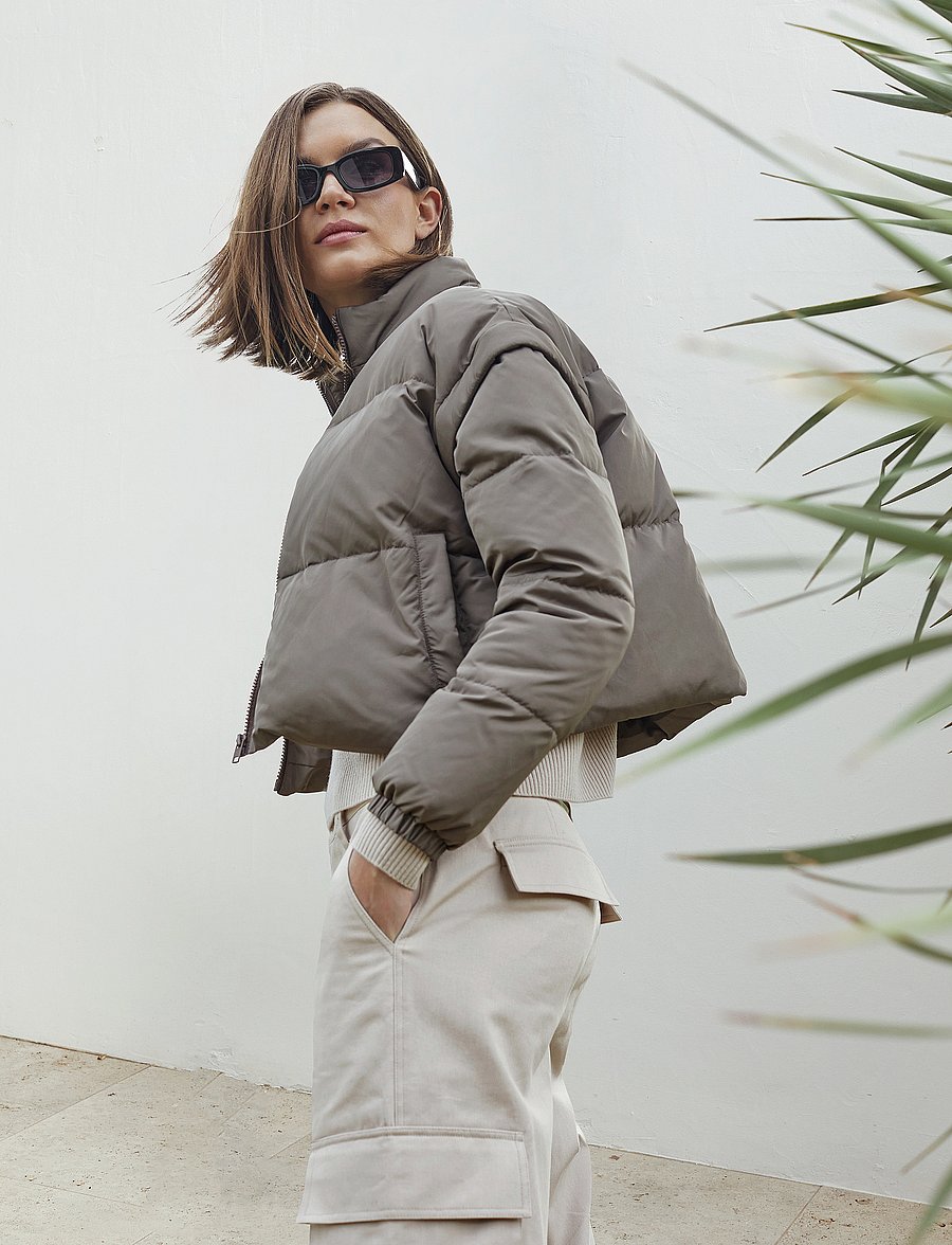 Rosemunde - Detachable down puffer jacket - talvitakit - falcon - 0