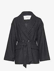 Rosemunde - Wool jacket - vinterjakker - dark grey melange - 0