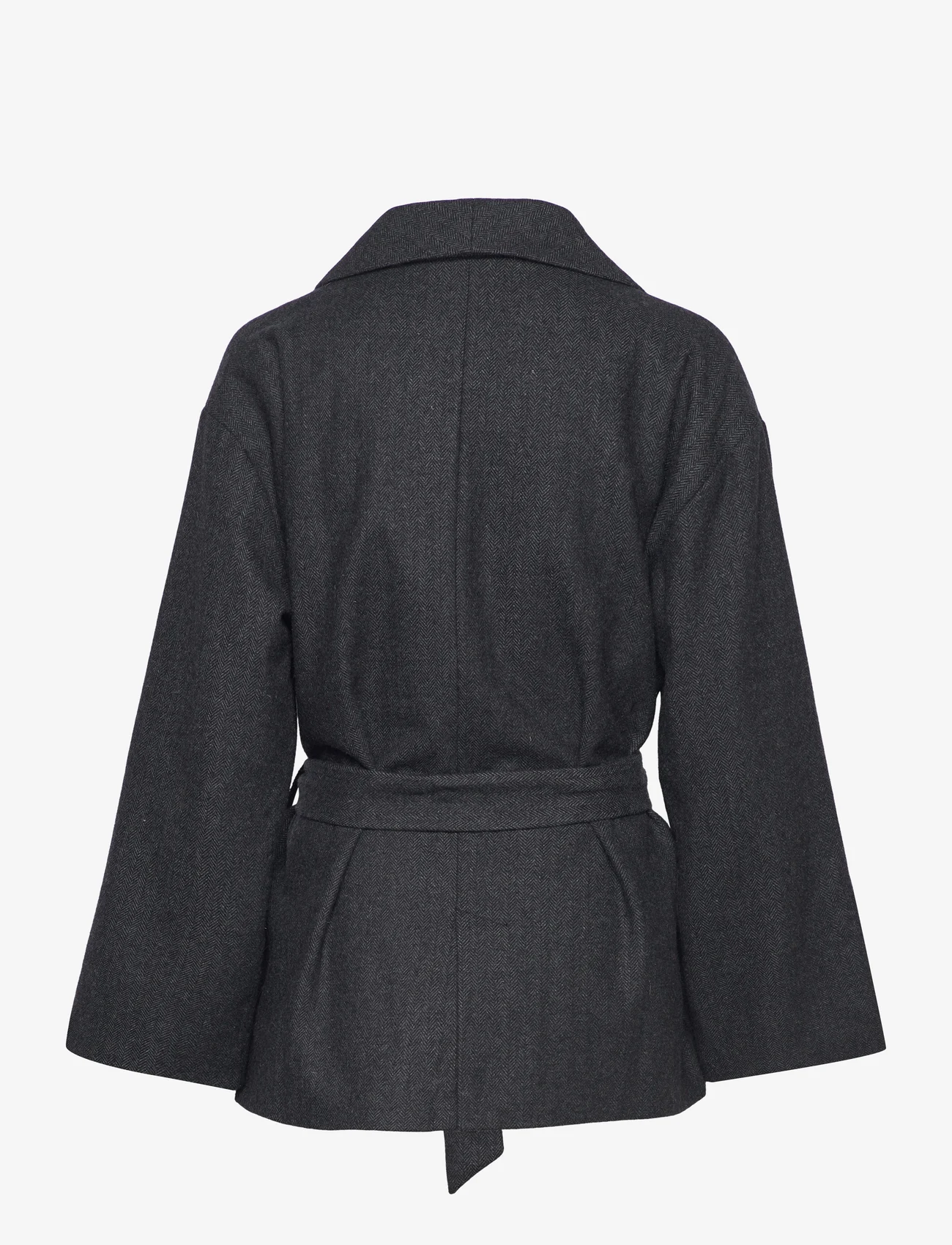 Rosemunde - Wool jacket - vinterjakker - dark grey melange - 1