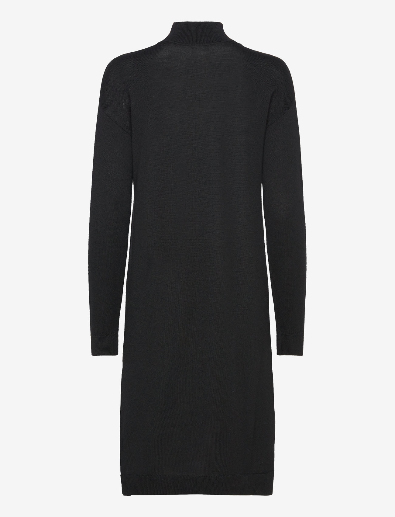 Rosemunde - Merino wool dress - knitted dresses - black - 1