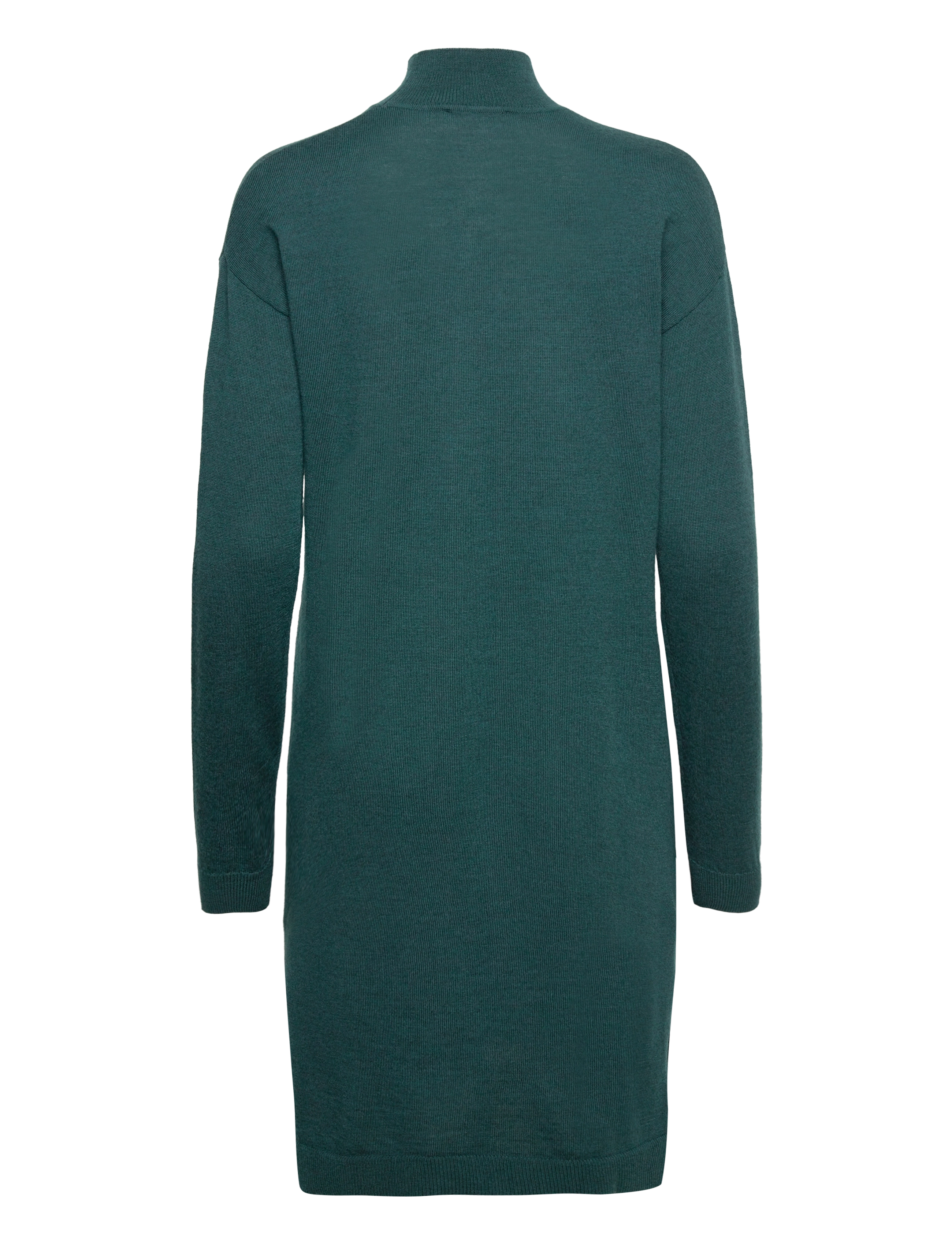 Rosemunde - Merino wool dress - dark teal melange - 1