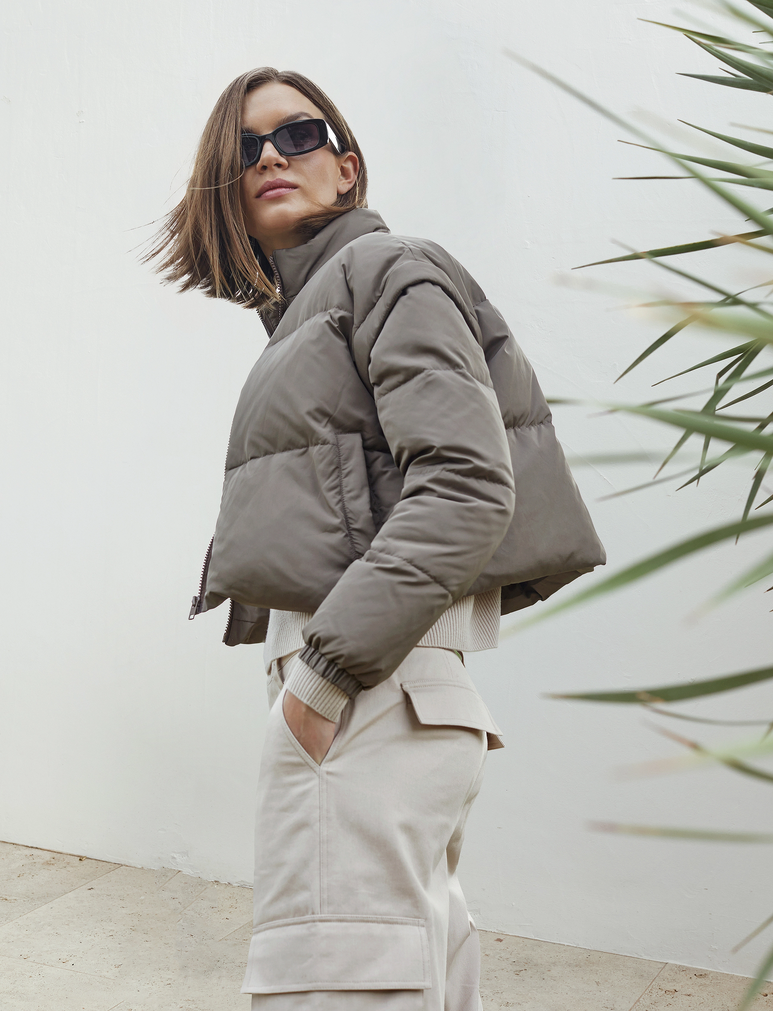 Rosemunde Cargo Trousers, 40, Cream, Bukser > Cargo-Bukser, Dame