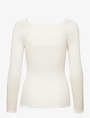 Rosemunde - Silk t-shirt - langermede topper - ivory - 1