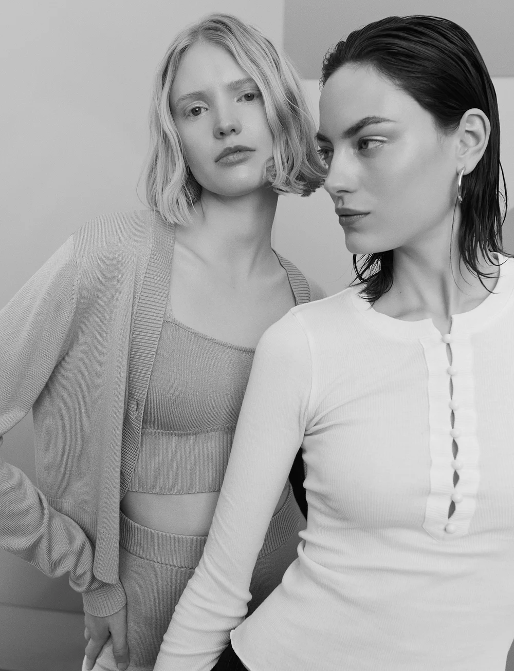 Rosemunde - Wool t-shirt - långärmade toppar - black - 0