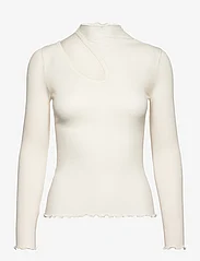 Rosemunde - Wool t-shirt - langärmlige tops - ivory - 0
