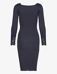 Rosemunde - Silk dress w/ lace - tettsittende kjoler - navy - 1