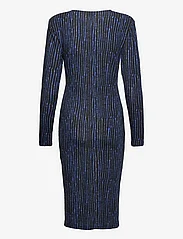 Rosemunde - Viscose dress - festklær til outlet-priser - blue uneven stripe print - 2