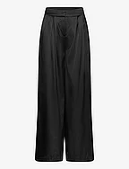 Silk trousers - BLACK