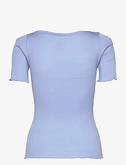 Rosemunde - Silk boat neck t-shirt - t-shirts - blue heaven - 1