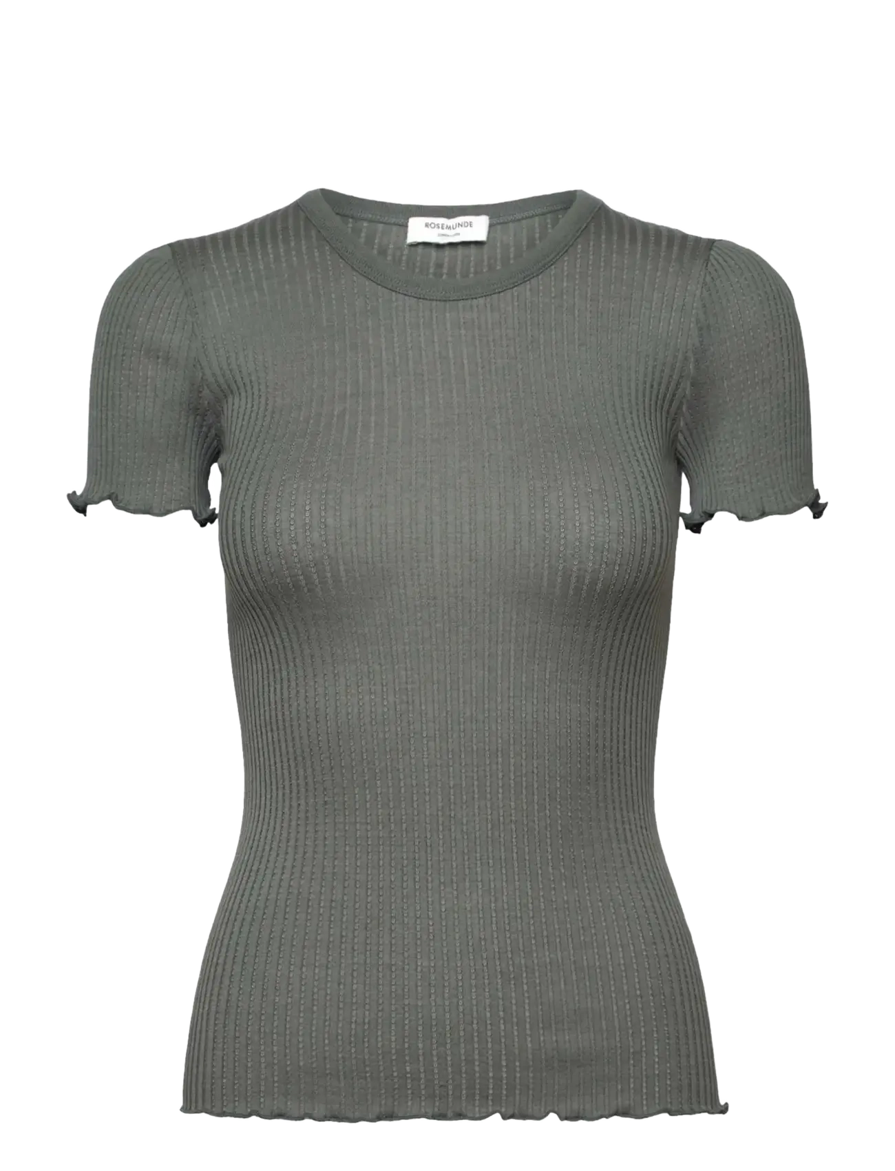 Rosemunde RWBelize Silk SS T-shirt - Tøj - BALSAM GREEN / green