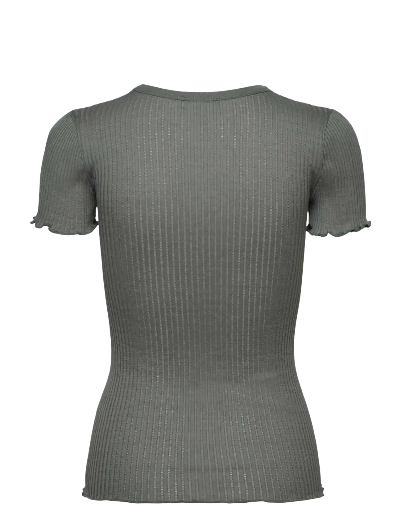 Rosemunde - RWBelize Silk SS T-shirt - t-shirts - balsam green - 1