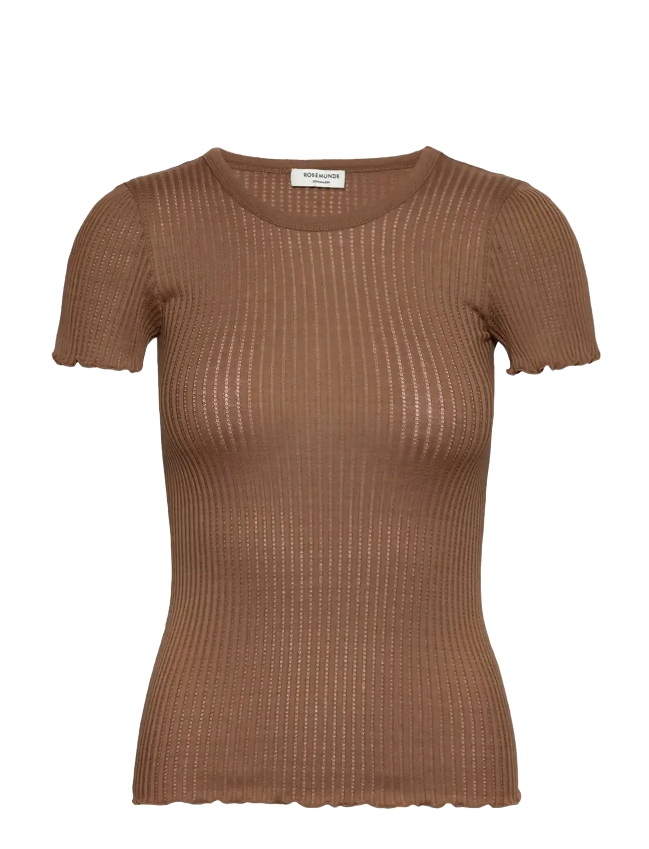 Rosemunde RWBelize Silk SS T-shirt - T-shirts & Toppar - COCA MOCHA / brown