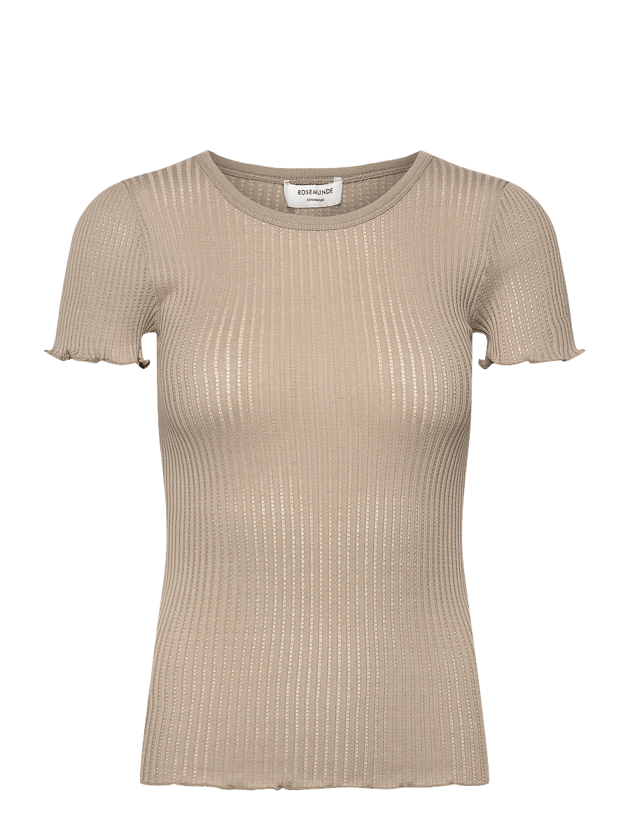 Rosemunde - RWBelize Silk SS T-shirt - t-skjorter - laurel oak - 0