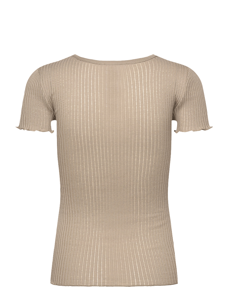 Rosemunde - RWBelize Silk SS T-shirt - t-skjorter - laurel oak - 1