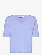 RWBiarritz SS V-neck T-shirt - BLUE HEAVEN