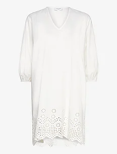 Cotton dress w/ embroidery, Rosemunde