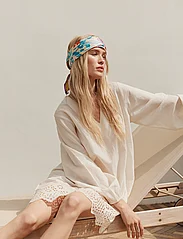 Rosemunde - Cotton dress w/ embroidery - midiklänningar - new white - 3