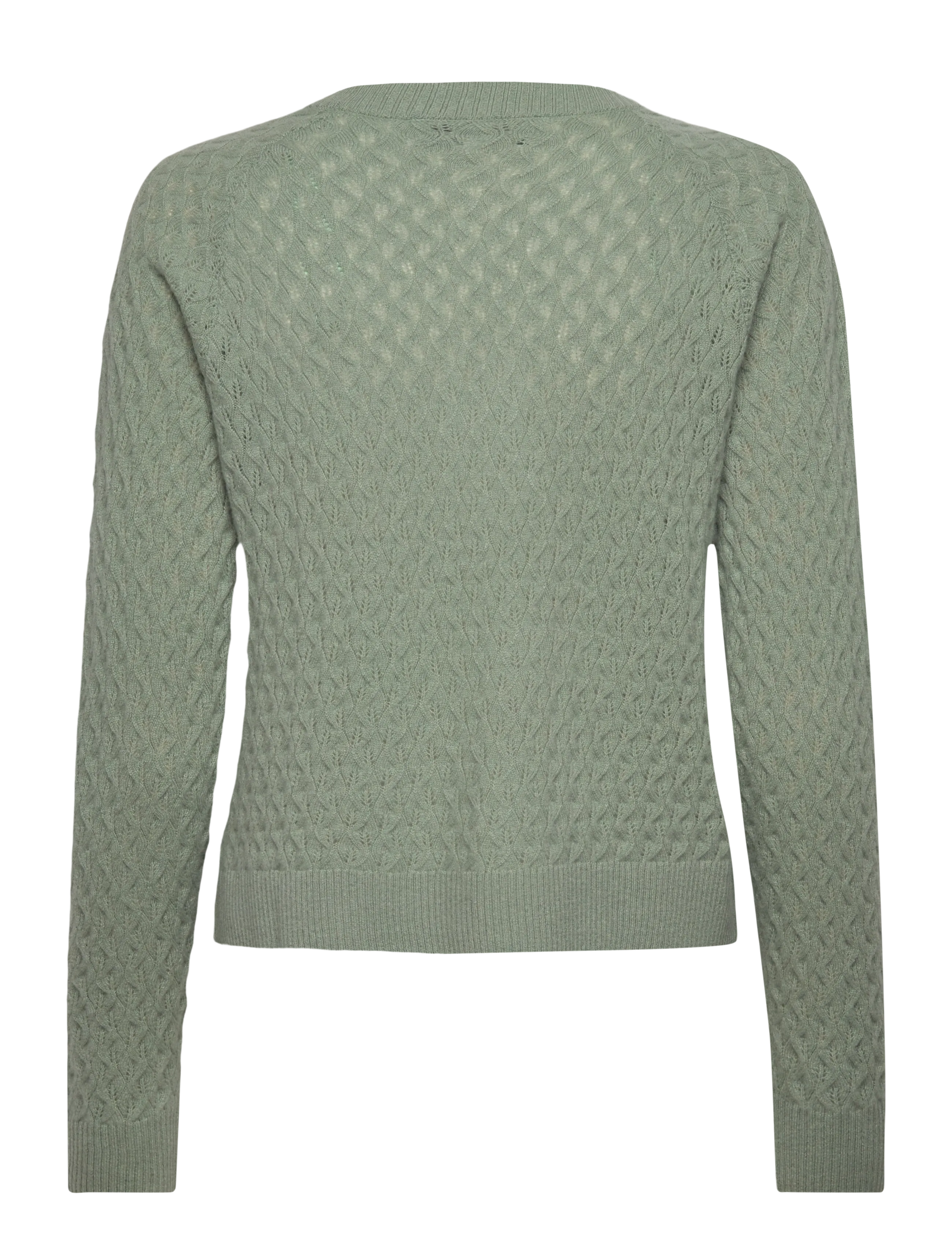 Rwlaica Cashmere Pointelle Cardigan 2