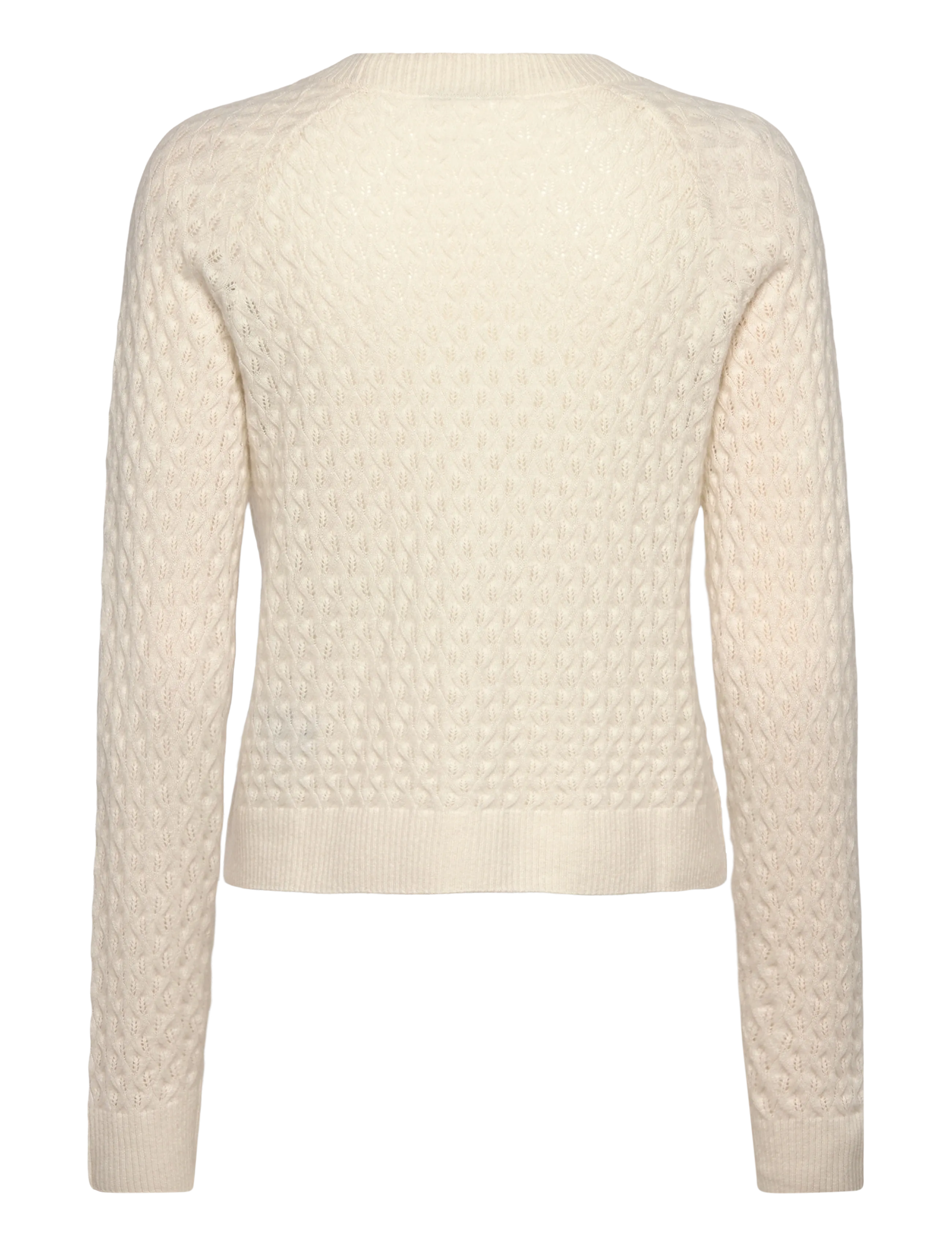 Rosemunde - RWLaica Cashmere Pointelle Cardigan - cachemire - ivory - 1