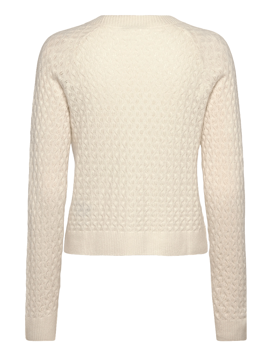 Rosemunde - RWLaica Cashmere Pointelle Cardigan - cashmere - ivory - 1