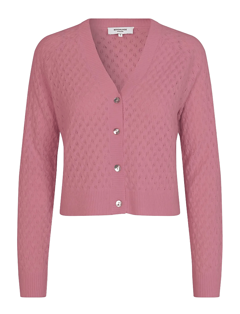Rosemunde - RWLaica Cashmere Pointelle Cardigan - kashmir - nostalgia rose - 0
