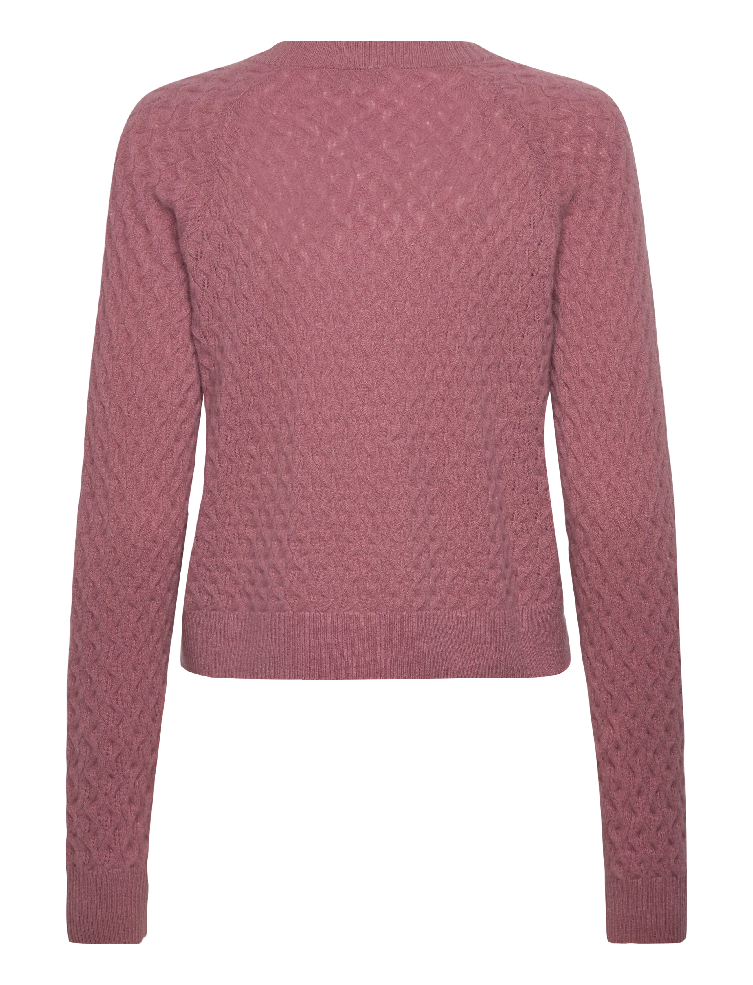 Rwlaica Cashmere Pointelle Cardigan 2