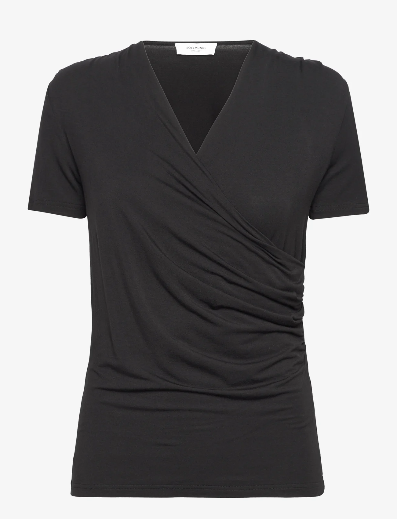 Rosemunde - Viscose t-shirt - t-shirty - black - 0