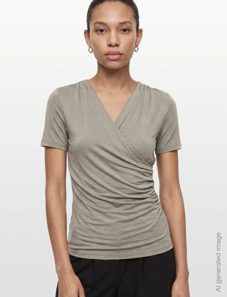 Rosemunde - RWBiarritz SS T-shirt - t-shirts - dried sage - 3