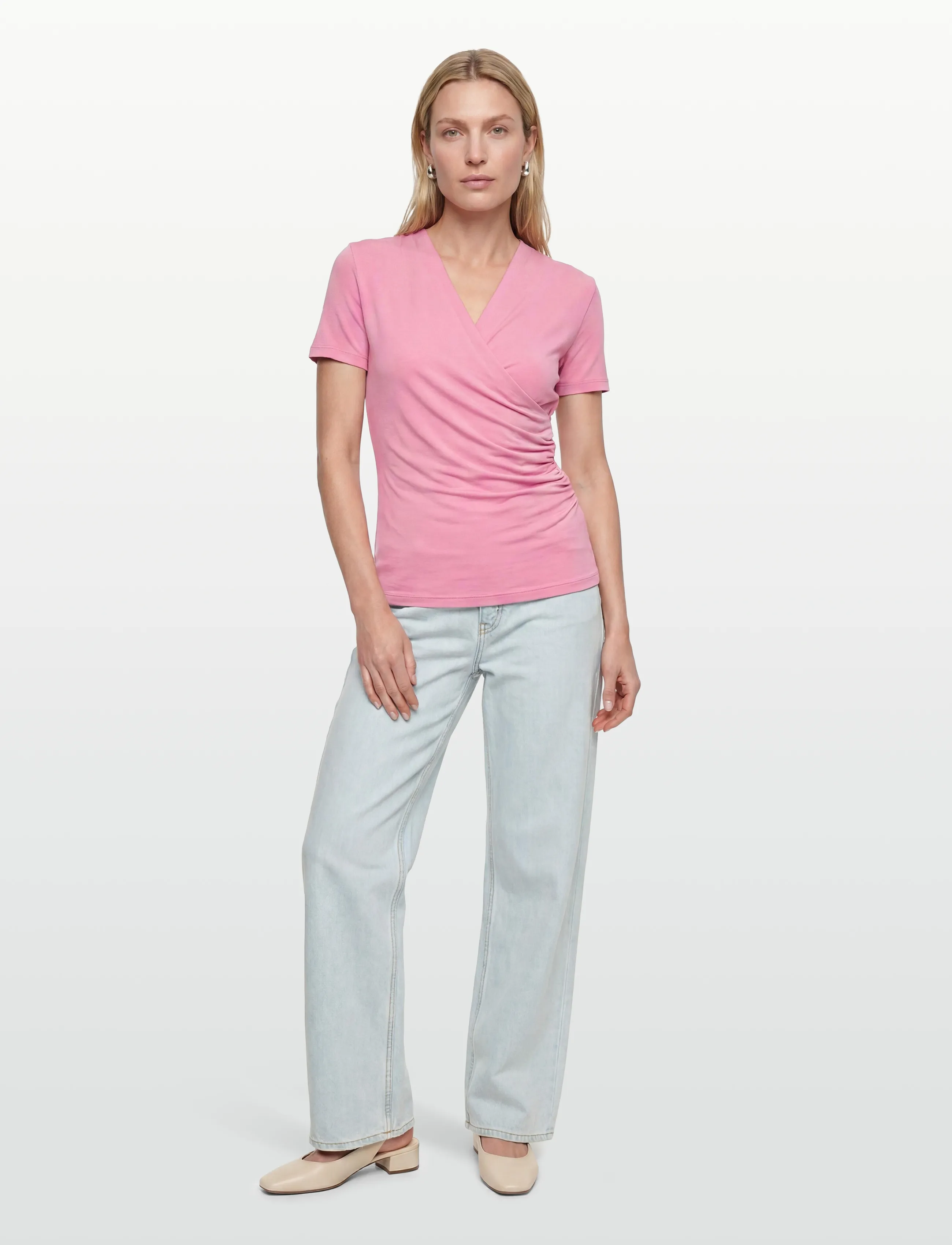Rosemunde RWBiarritz SS T-shirt - T-shirts & Toppe - SEA PINK / pink/rose