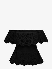 Rosemunde - Cotton top w/ embroidery - t-shirts - black - 1
