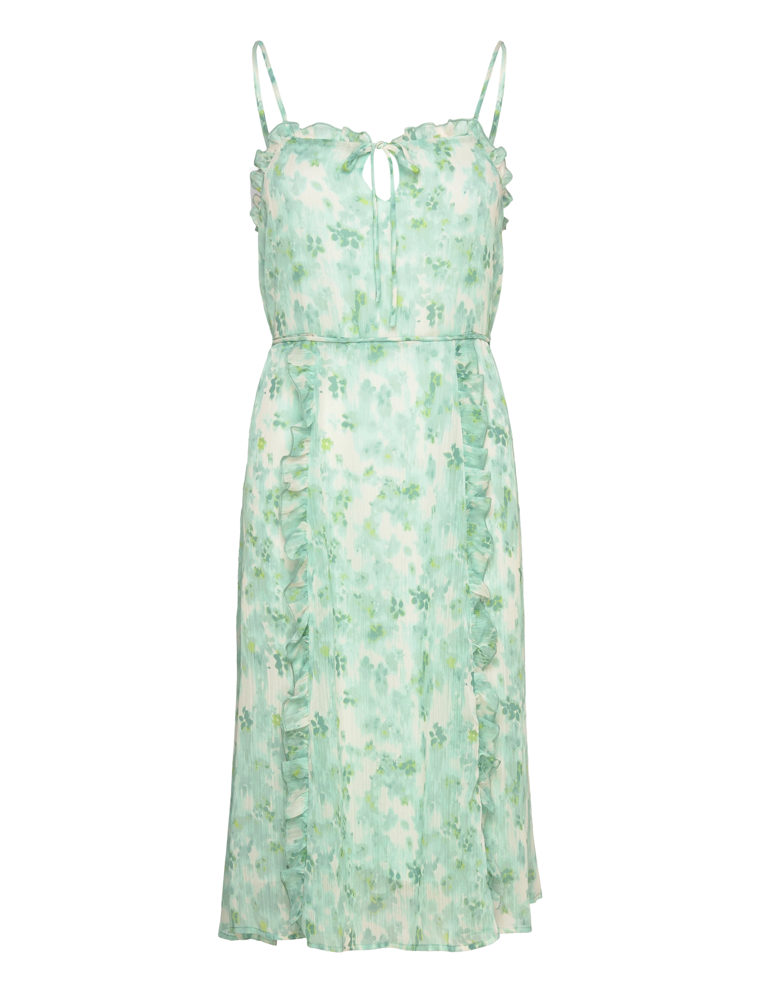 ROSEMUNDE Recycled Chiffon Strap Kleid Grün - 42 - Damen