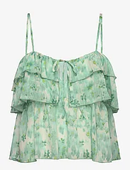 Rosemunde - Recycled chiffon strap top - blouses zonder mouwen - big mint flower print - 0