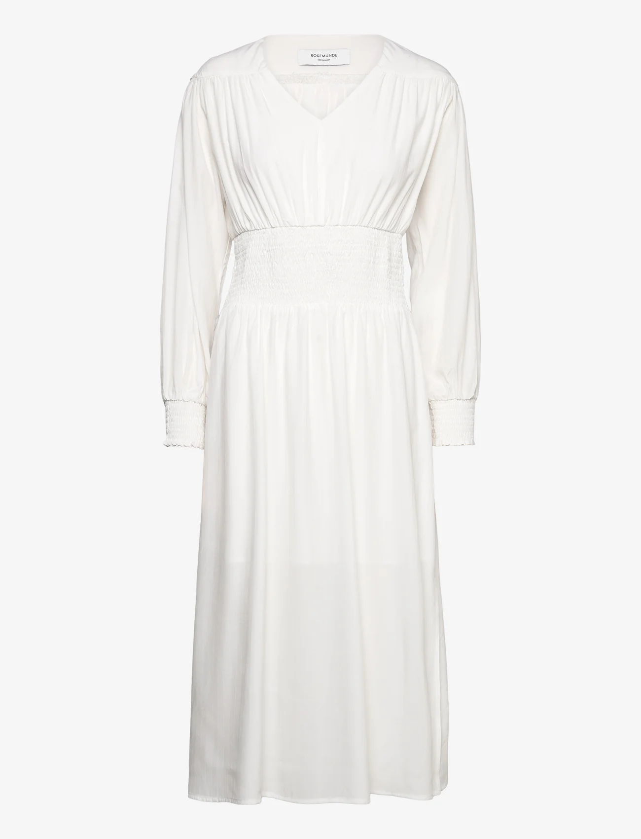Rosemunde - Dress w/ smock - summer dresses - new white - 0