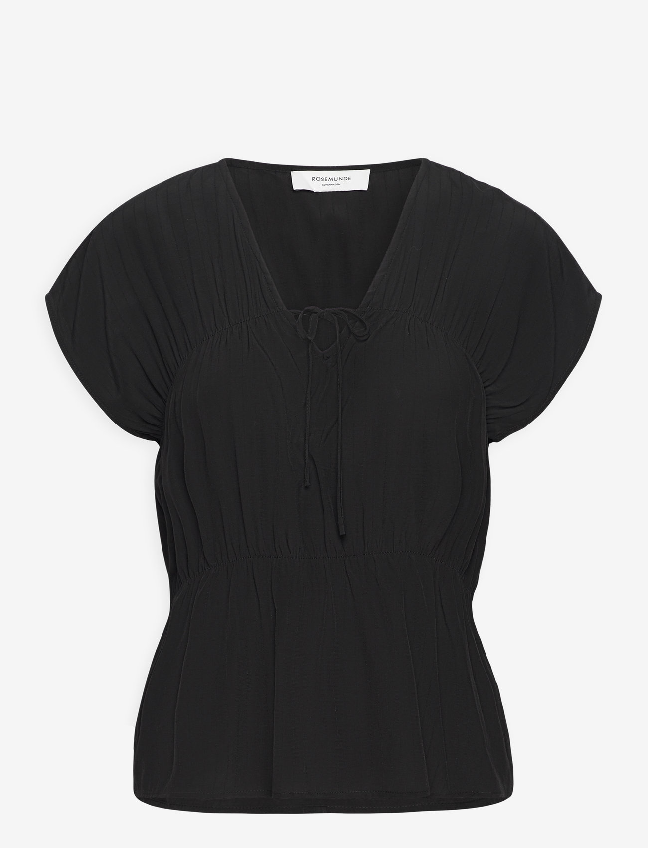 Rosemunde - Blouse - lühikeste varrukatega pluusid - black - 0