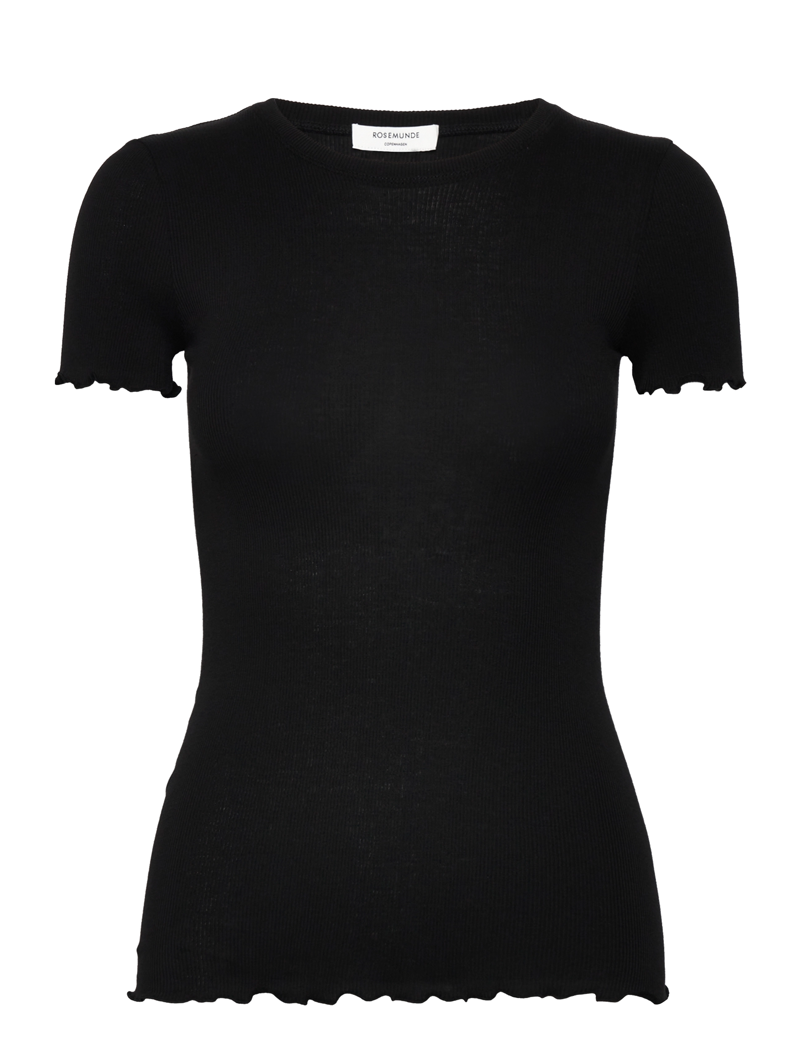 Rosemunde Rwbernadine Organic Ss O-Neck T-Shirt, XXL, T-shirts & Oberteile, Schwarz - Short-sleeved, Frauen