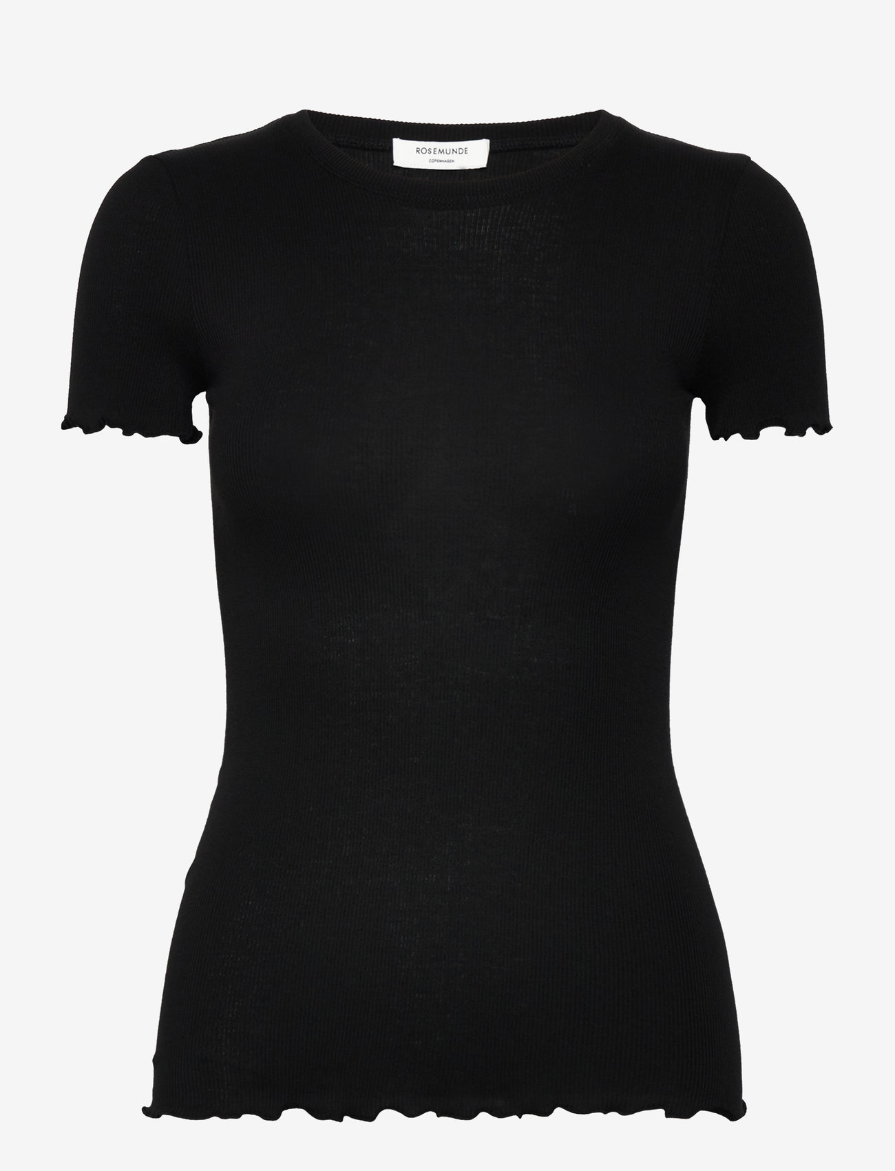 Rosemunde - RWBernadine SS Regular O-neck T-shi - t-shirts - black - 0