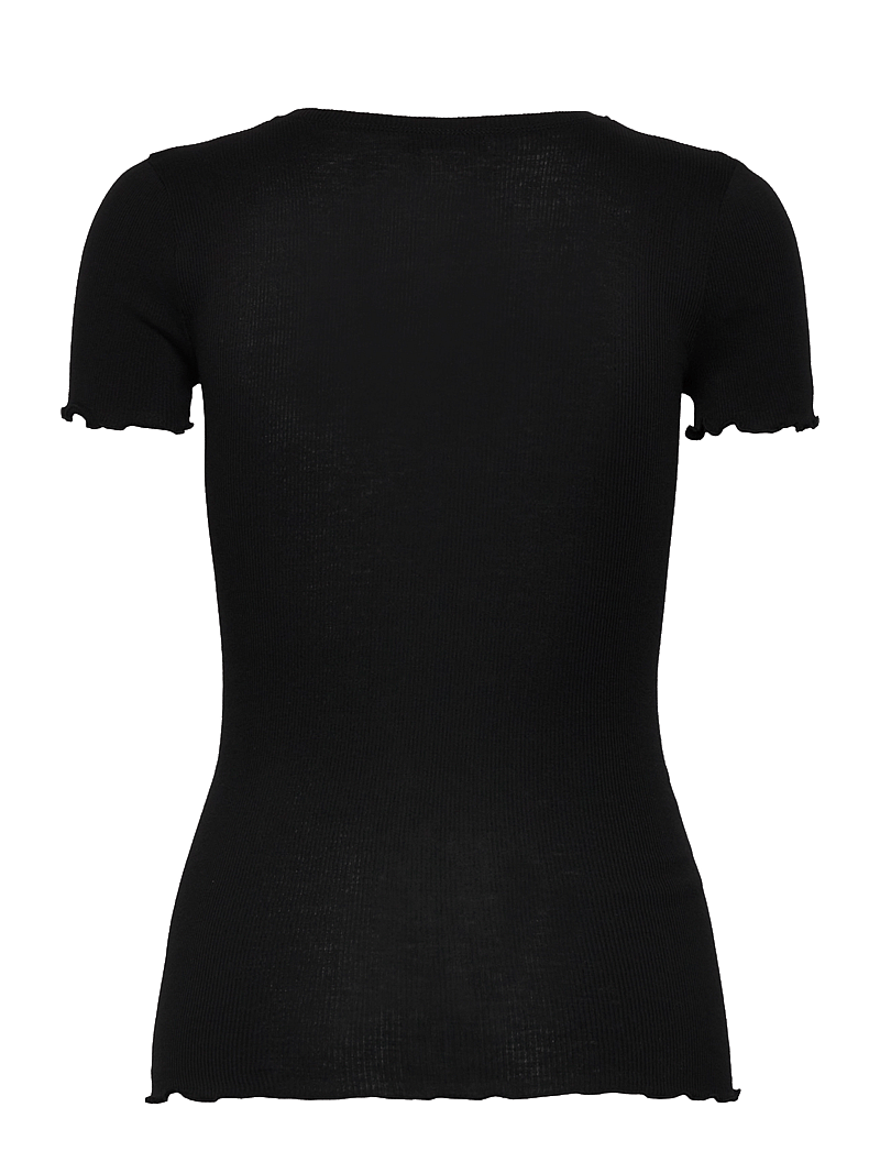 Rosemunde - RWBernadine SS Regular O-neck T-shi - t-shirts - black - 1