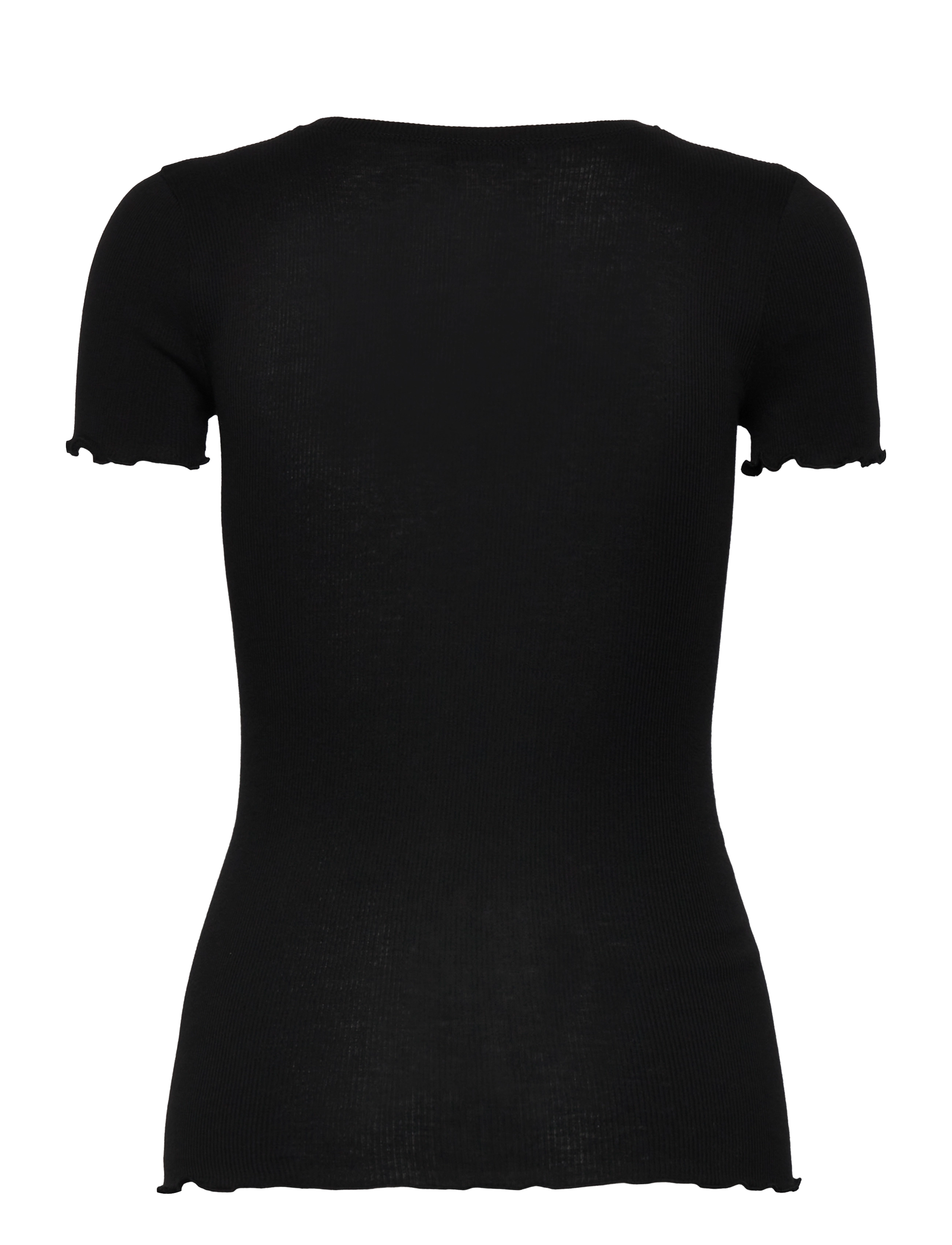 Rosemunde - RWBernadine Organic  SS O-neck T-shirt - t-shirts - black - 1
