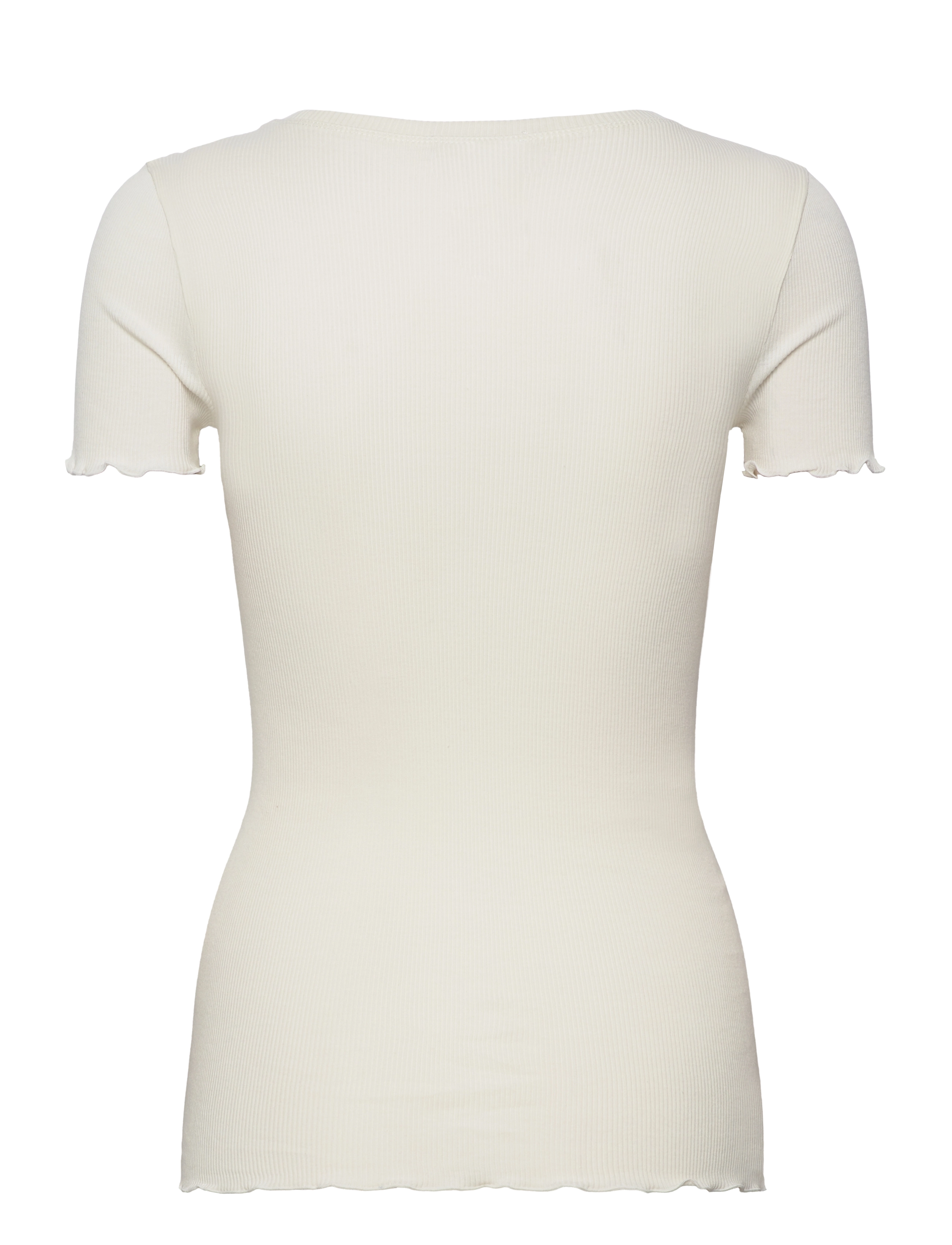 Rosemunde - RWBernadine Organic  SS O-neck T-shirt - t-shirts - ivory - 1