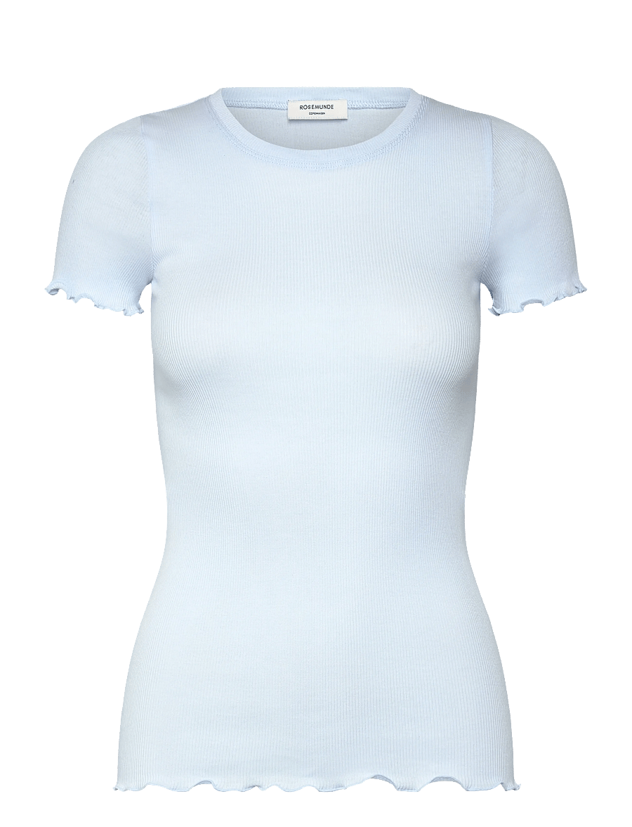 Rosemunde - RWBernadine Organic SS O-neck T-shirt - t-shirts - nantucket blue - 1